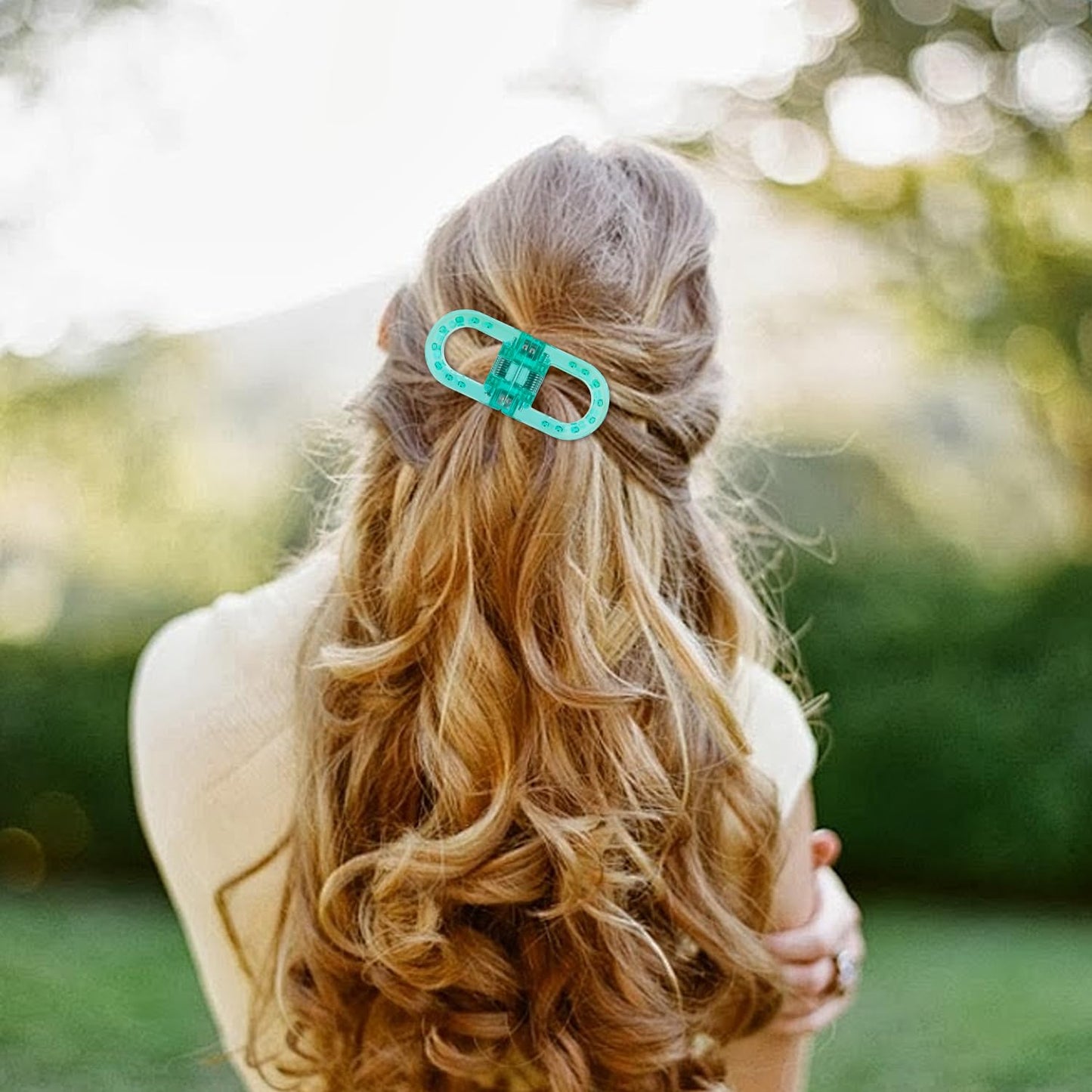 Magnetic Hair Clips for Women - Strong Hold No-Slip No Crease 2-in-1 Hair Styling Clips, Gentle on All Hair Types for Easy Everyday Hairstyles (A: Leopard & Black)