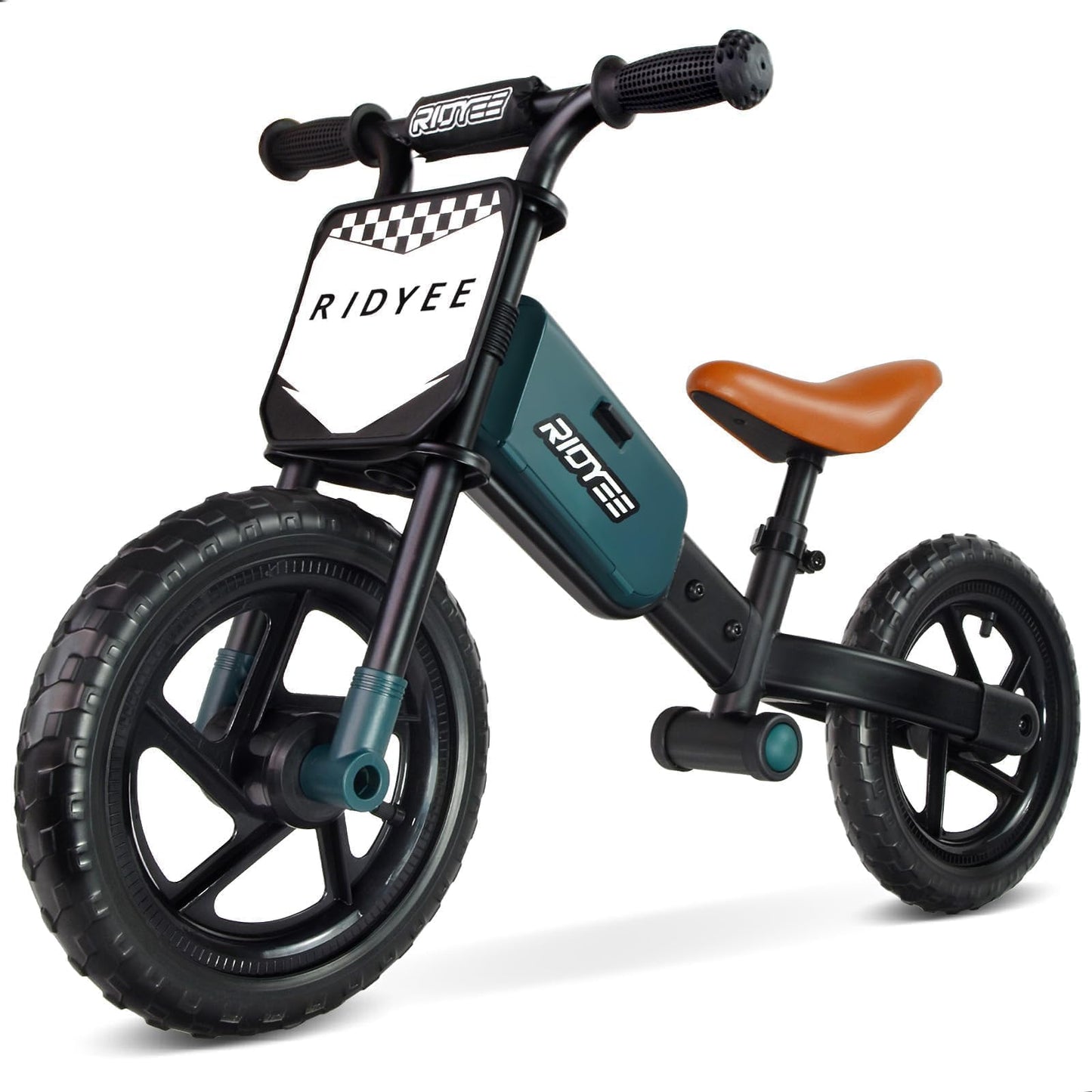 RIDYEE Toddler Balance Bike 2 Year Old, Kids Balance Bike for 2 to 5 Year with Tool-Free Adjustment, Limited Steering, Footrest, Custom Name Plate with Stickers, Gift Bike for 2-3 Boys, Green