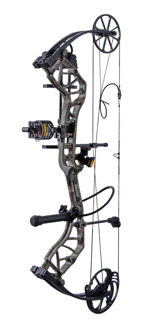 Bear Species XT Ready to Hunt Compound Archery Bow, 70lb. Draw Weight, Left Hand, Mossy Oak Roots/Black