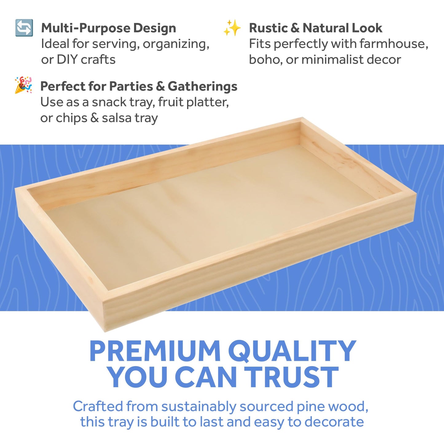 Wood Canvas Cradled 8 x 12 inch, Pack of 24 Blank Wood Panels for Painting, DIY Signs, Framing, Shadow Box, & Tray Crafts, by Woodpeckers