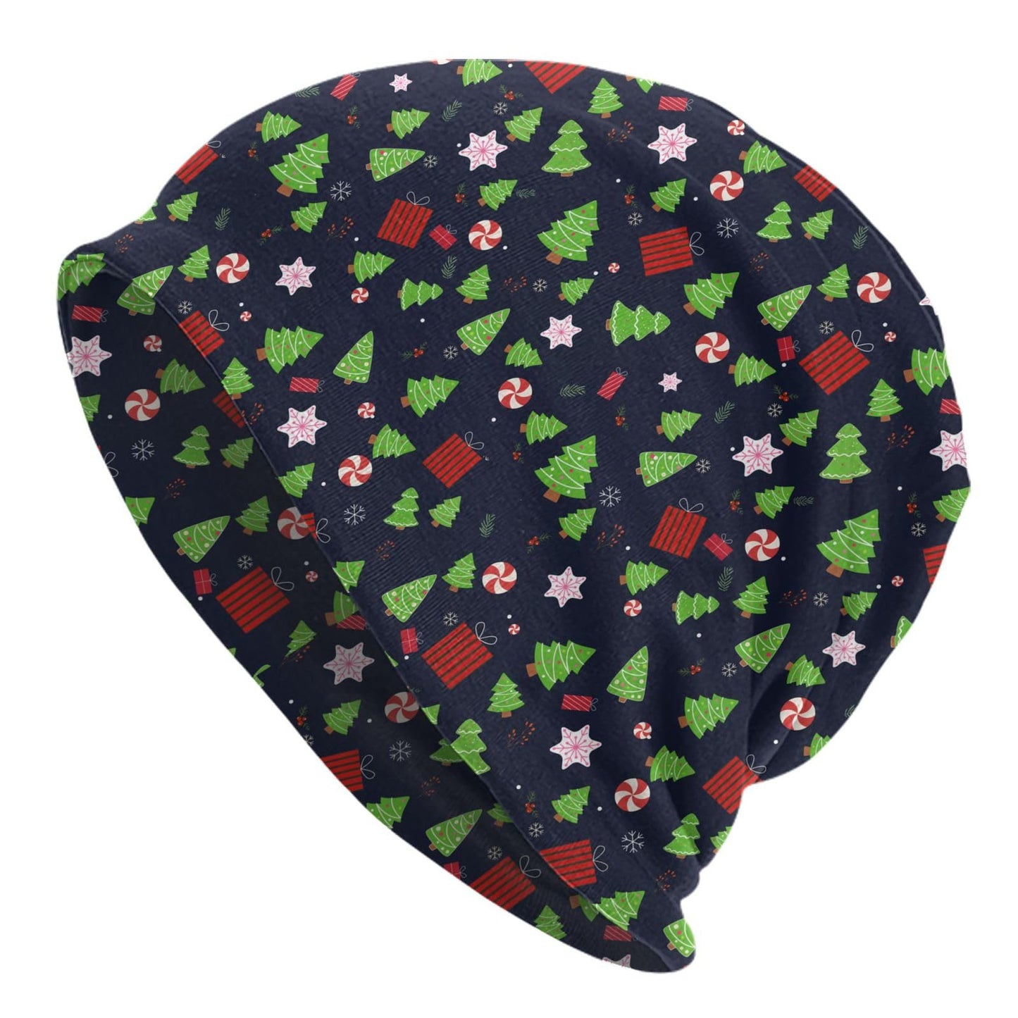 Cat Beanie Hat Chemo Headwear Slouchy Skull Sleep Cap for Women Men Winter Running