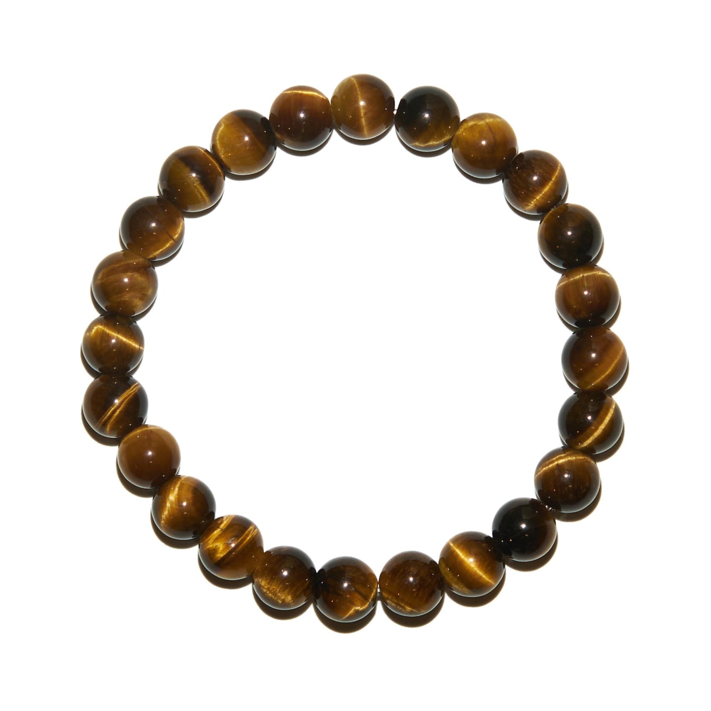 BANANE LAB Yellow Tigers Eye Beaded Bracelet with Mystery Polished Crystal Pendant - 8mm Real Natural Gemstone Beads for Men Women - Protection Confidence Courage Gift for Her him - Fits 6.75" Wrist