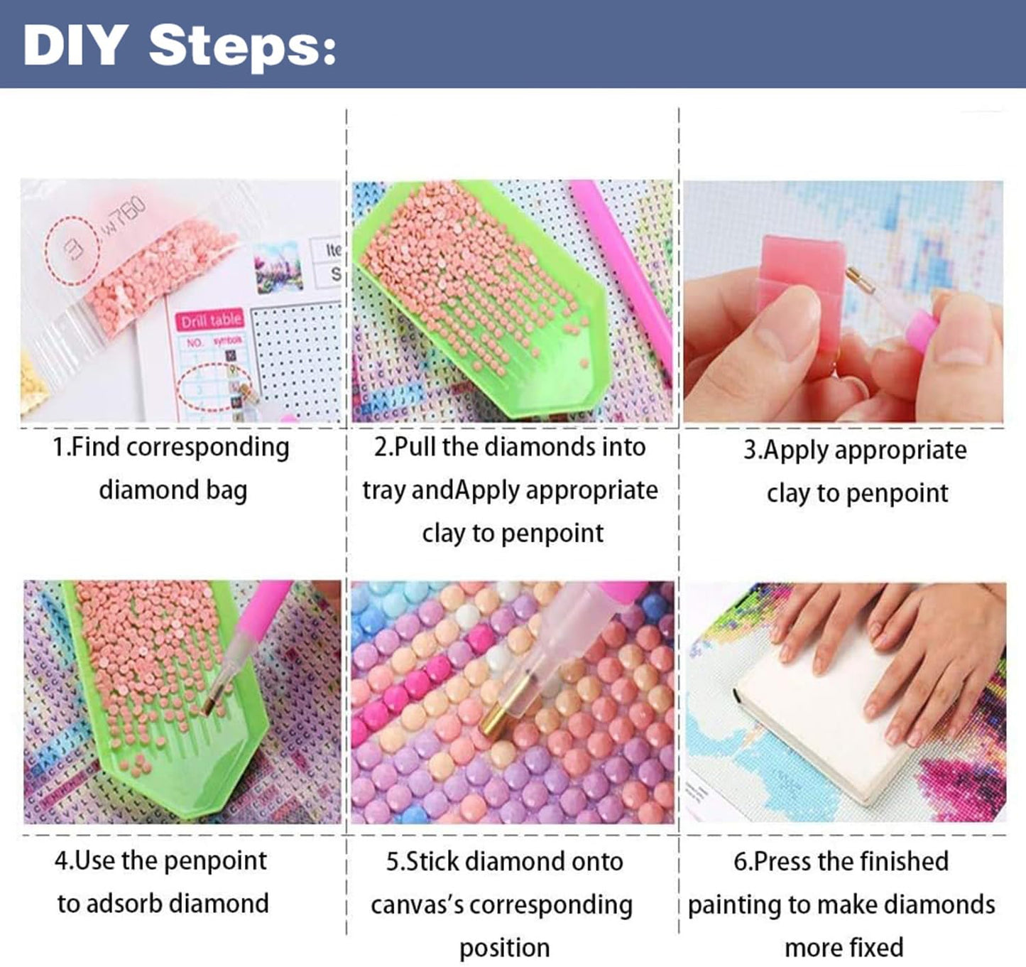 Benjenes 3PCS Spring Diamond Art Kits for Adults, Butterfly Diamond Painting Kits for Adults, 5D DIY Round Drill Gem Art Paint with Diamonds Dots Crafts Kits for Home Decor Gift 12x16 inch