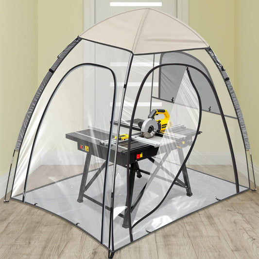 Woanger 1 Set Extra Large Tile Saw Shack 70. 8 x 51. 2 x 63 Inches Wet Tile Saw, Shack Easy-to-Assemble, Collapsible Storage Tent