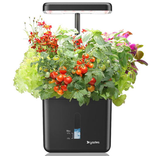 Indoor Garden Growing Systems Self-Watering Plant Pot Smart Gardening System with 17 Watts LED Grow Light Auto Timer Gardening Plant Gifts for Mom Plant Pot for vegetables herbs(No Seeds&Soil)