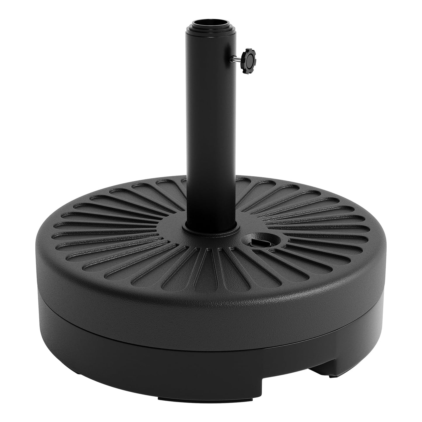 Garvee Patio Umbrella Stand, 20" 330LB Capacity Outdoor Umbrella Base with Adjustable Steel Pole Adapters Fits 1.5" to 2.1" Poles, Water/Sand Filled Market Umbrella Holder