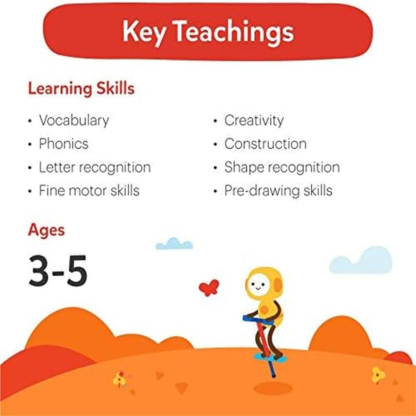 Osmo - Little Genius Sticks & Rings-2 Educational Learning Games -Ages 3-5-Imagination,Letter Formation & Creativity-For iPad or Fire Tablet -STEM Toy,Boy & Girl(Base Required - Amazon Exclusive)