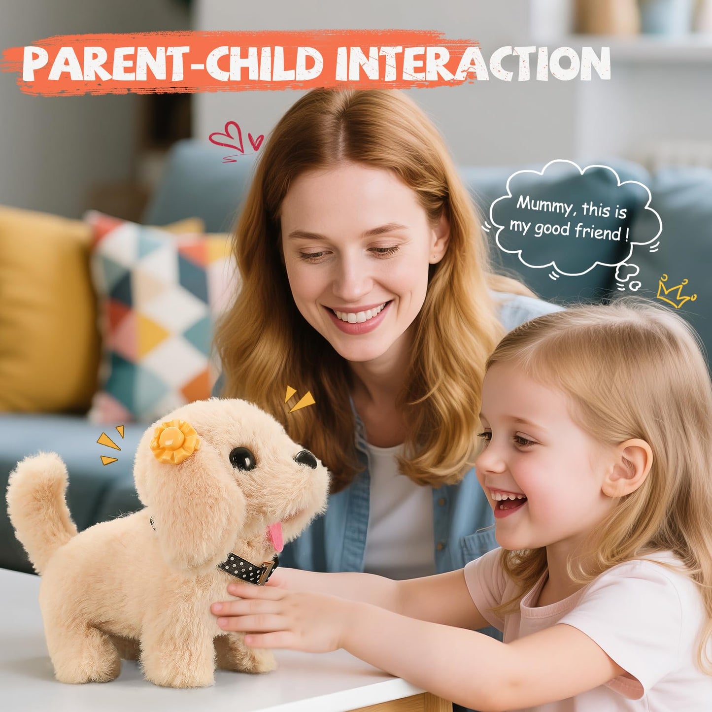Vanvimen 16 Pcs Robot Dog Toys for Girls, Toys for 3 4 5 6 7 8 Year Old Girls Kids Boys, Realistic Robot Puppy Toy for 5-7 6-8, Ideas Birthday Gifts for Girl 3 4 5 6 Year Old