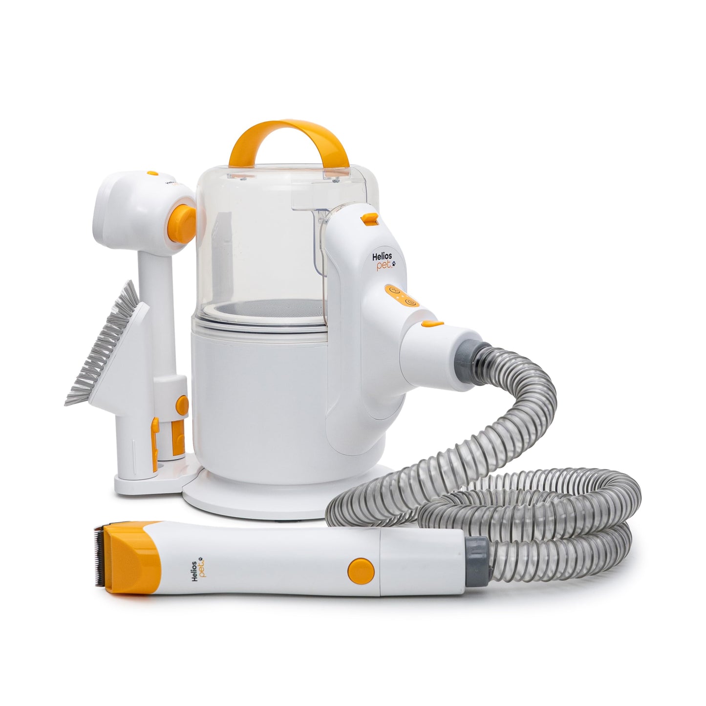 Helios Pet Deluxe Grooming Vacuum Cleaner - All-in-One Trimmer, De-Shedding & Cleaning System for Dogs & Cats