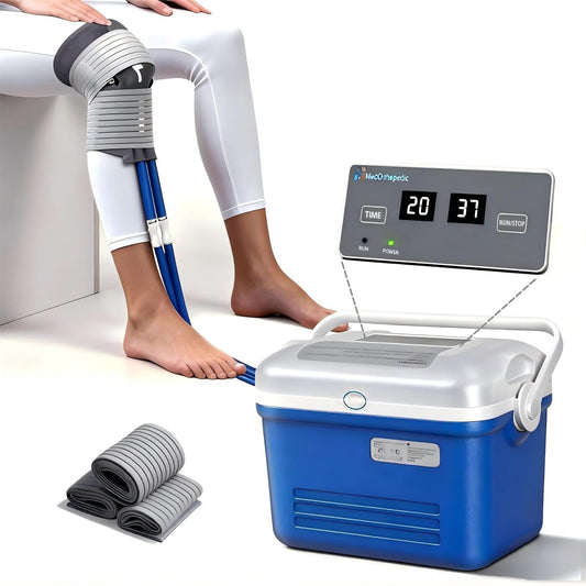 Ice Machine for Knee after Surgery, Cold Therapy Machine, Portable Ice Therapy Machine for Knee, Shoulder, Hip & Ankle with Programmable Timer, Cryotherapy Pain Relief for Sports Injuries and Swelling