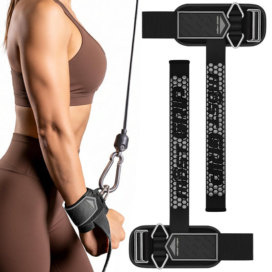 MOST GRIP Drip Glue Non-Slip Wrist Straps for Weightlifting, 2-in-1 Lifting Straps with D Rings for Cable Machine Workout, 10mm Neoprene Padded Wrist Wraps for Weight Lifting Deadlift (All Black, S (5.1-6.7Inch))