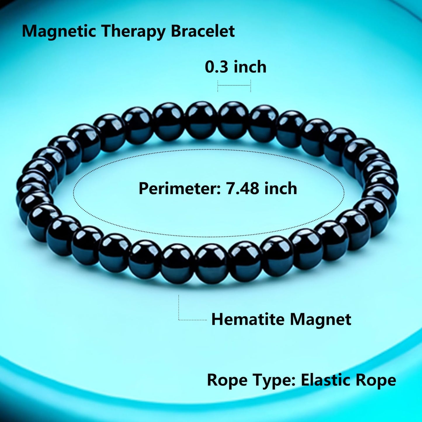 Drkao® 1 Pack Magnetic Therapy Bracelet for Women, Support the Immune System,Relieve Stress and Frustration, Ankle Wrist Band, Health Gifts for Family For Mom