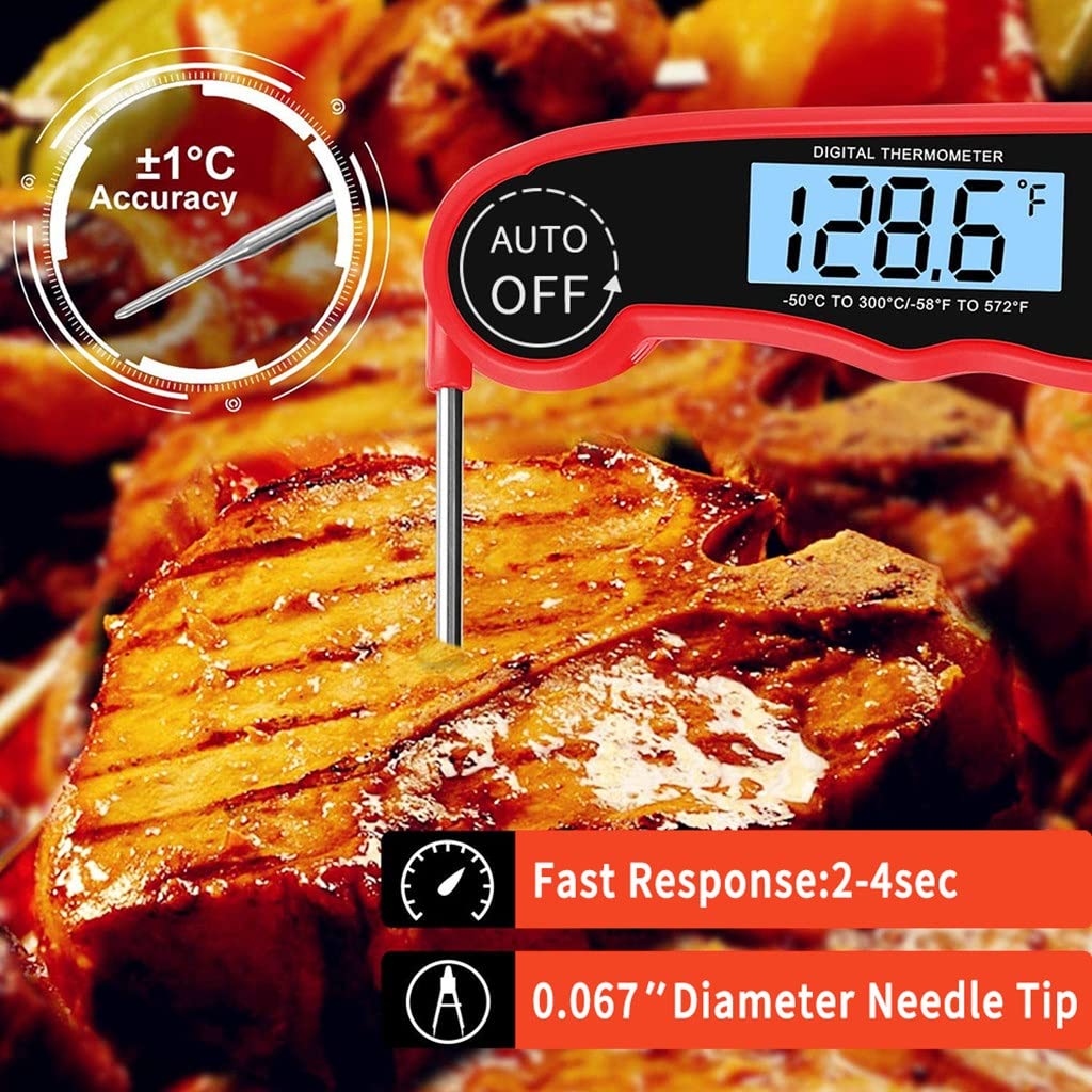 MVUYO Food Thermometer Digital Kitchen Meat Water Milk Cooking Probe BBQ Electronic Oven