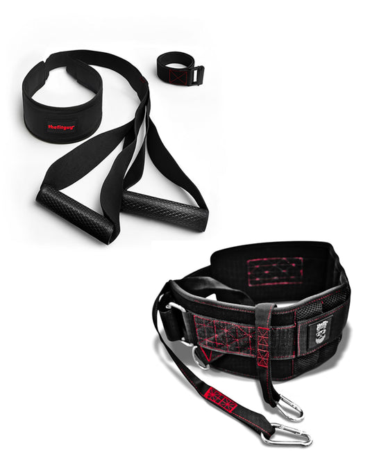THEFITGUY Resistance & Sprint Mastery Bundle – Coach Resistance Belt and Ultimate Dip Belt