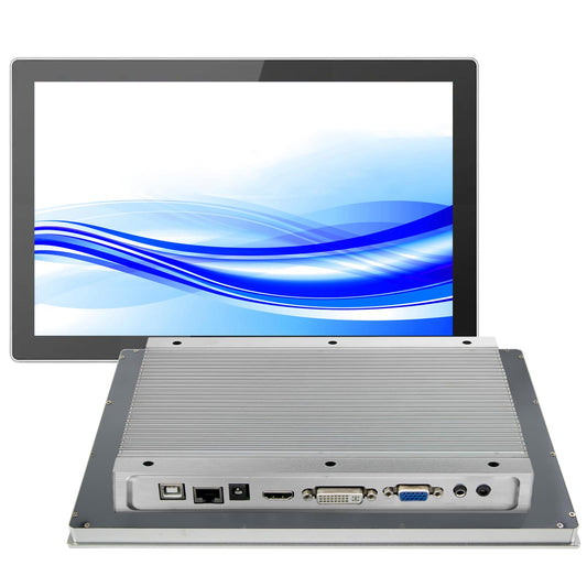 GreenTouch 10.1 Inch Industrial Embedded Interactive Touchscreen Monitor, Capacitive Multi-Touch Screen Display with Front IP65 Water-Proof - 1280 x 800 Resolution