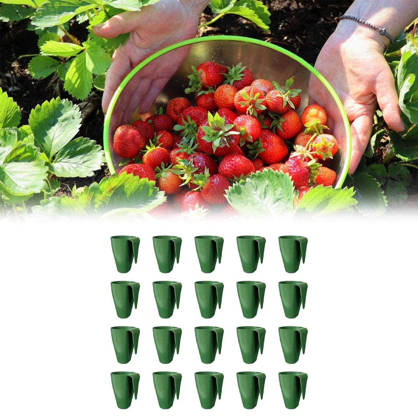 MFMEXUL 20 Strawberry Seed Cups, Accessories for Garden Applications, Size S