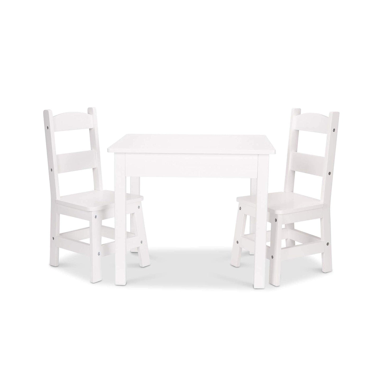 Melissa & Doug Wooden Kids Table & Chairs Set, Montessori, Homeschool Classroom Must Haves, Bedroom Furniture for Boys & Girls 3+