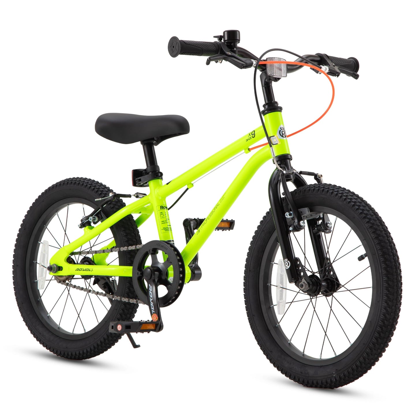RoyalBaby X9 Kids Bike, Lightweight Aluminum 16-Inch Wheels Bicycle Boys and Girls Ages 4-7 Years, Green