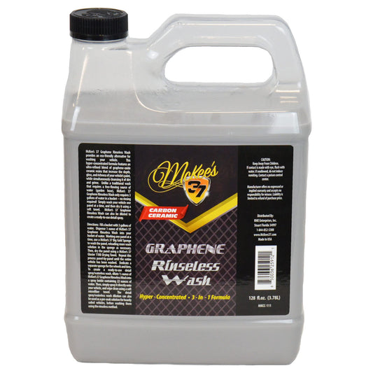 McKee's 37 Graphene Rinseless Wash (3-in-1 No Rinse Wash, Detailer, & Waterless Gloss Enhancer & Coating), 128 fl. oz. MKGC-111