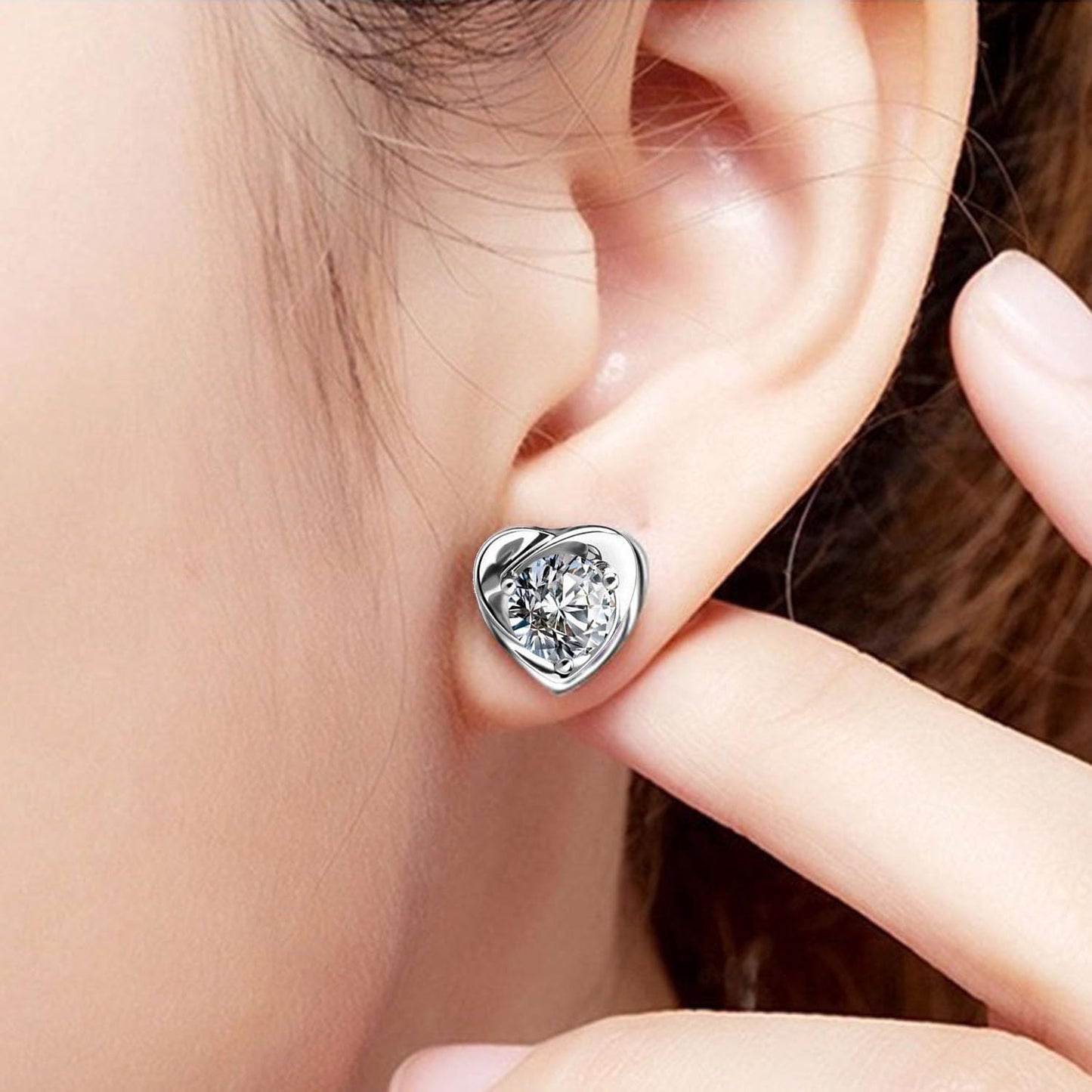 Lymphvity Earrings for Women Lymphatic Germanium Earrings Lymphatic Drainage Earrings Histone Lymphvity Acupuncture Therapy Earrings Lymph Cubic Zirconia Hoop Earrings Jewelry for Women (Clear)