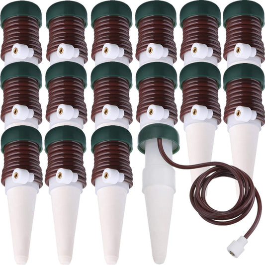 HESTYA 16 Pack Plant Self Watering Stakes Insert Automatic Watering Devices Self Watering Spikes Indoor Outdoor Plant Watering for Vacation