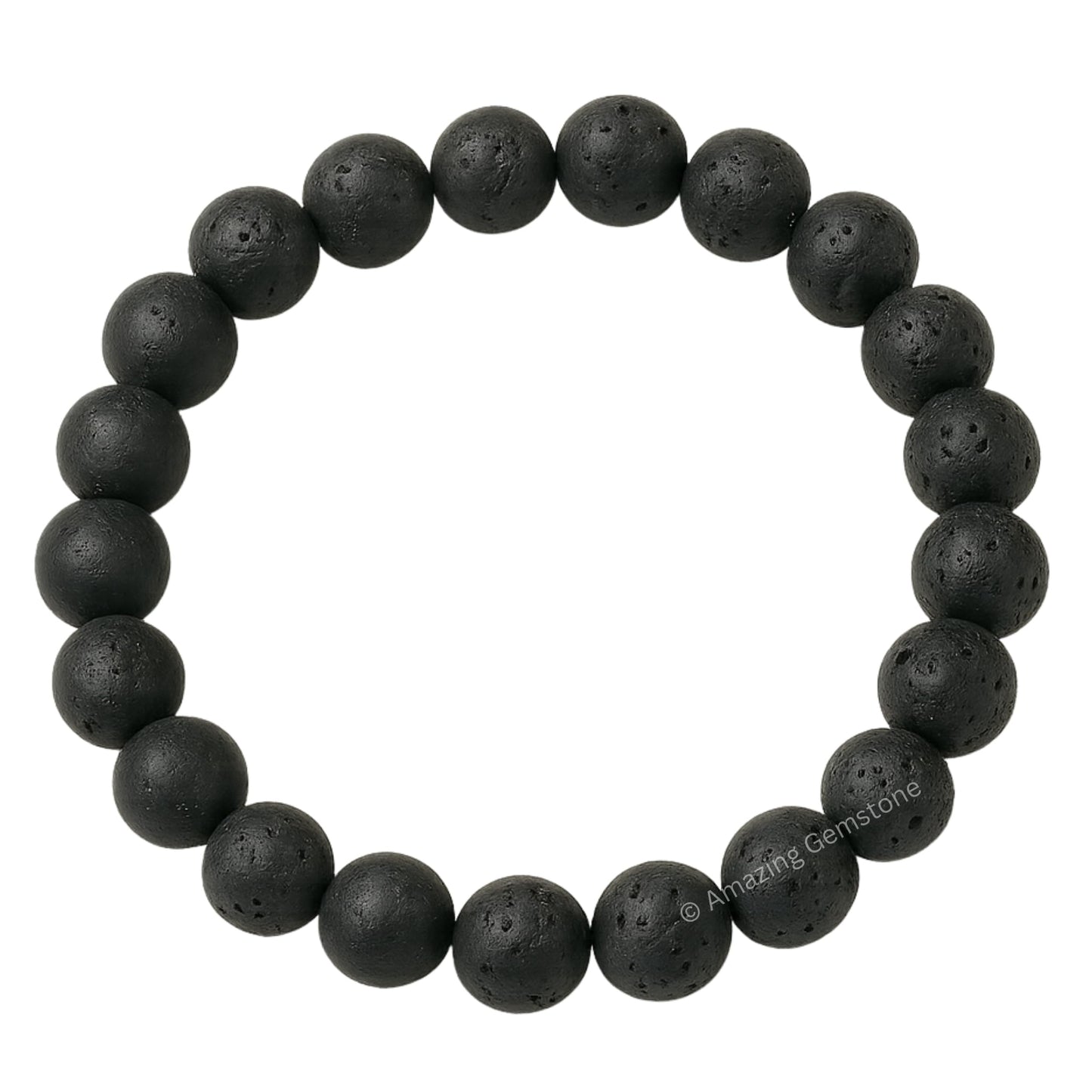 Amazing Gemstone Crystal Bracelet for Women Men's Gifts - Protection Healing Crystal Bracelet - 8mm Gemstone Beaded Stretchable Bracelet Pulseras Para Hombres Mujer Stocking Stuffers Mothers Day Gift (Lava)