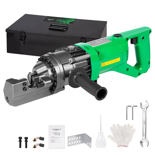 YIXBIZHU 900W Electric Hydraulic Rebar Cutter 4–16mm (#3–#5) Steel Bar in 1.5s, One‑Button Operation, Adjustable Bolt Jaw, 110V Portable Tool for Construction & Metalwork(RC-16)