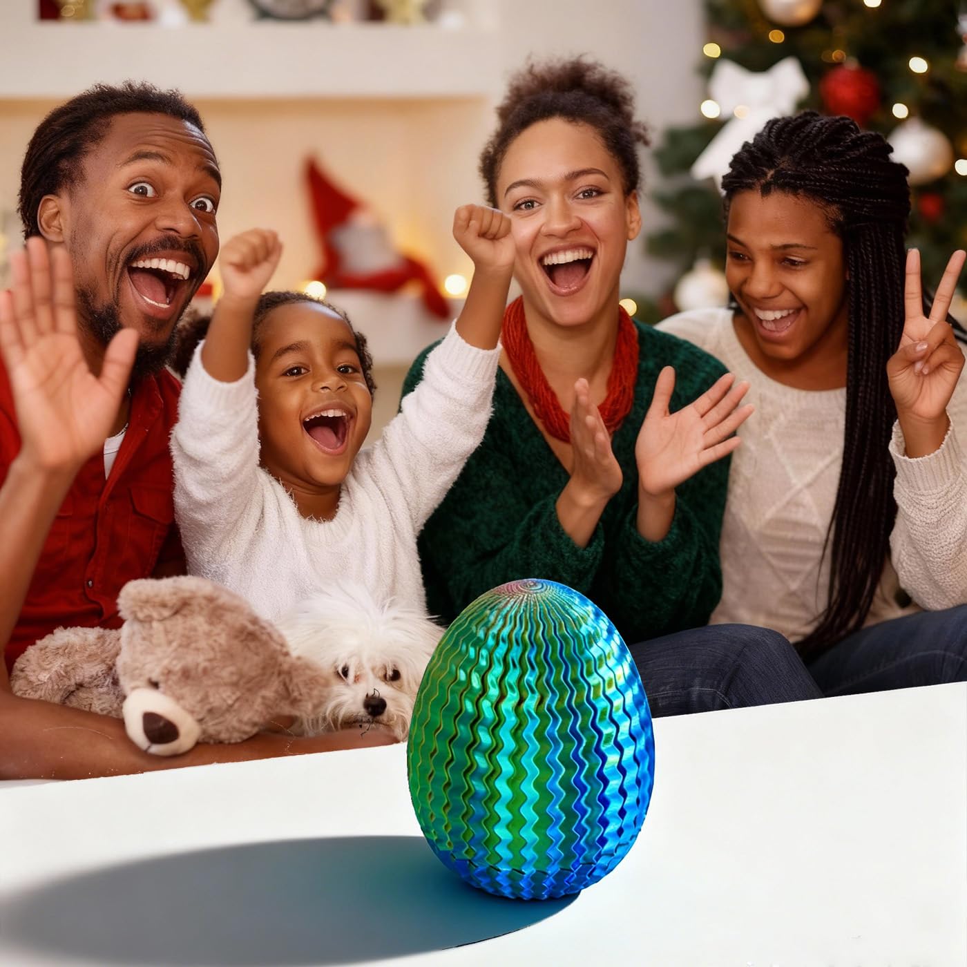 Mystery Egg Maze Puzzle Box - Reusable 3D Printed Brain Teaser with Hidden Compartment for Cash Gifts & Treasures, for Birthday, Christmas, Halloween and Easter for Kids & Adults(Blue-Green-Purple)