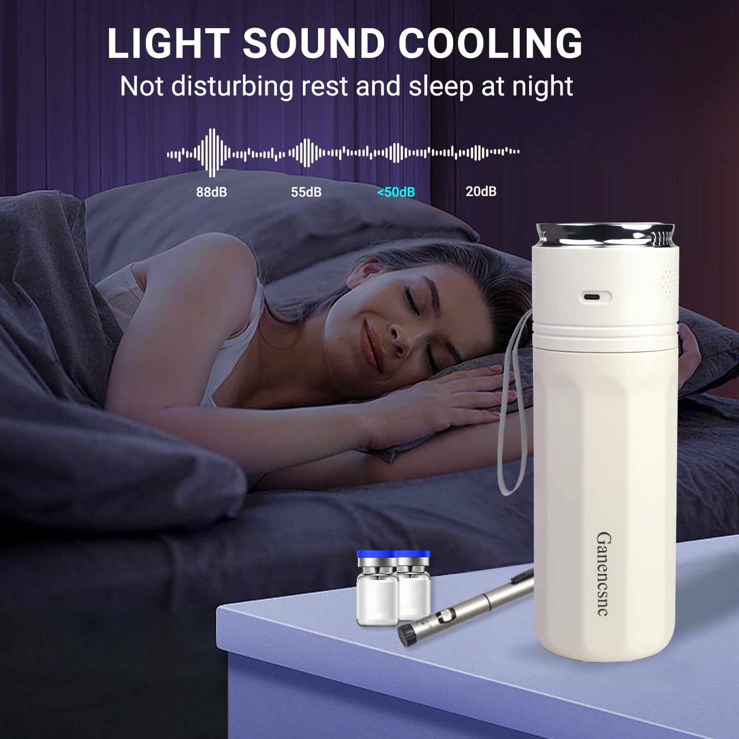 Electric Insulin Cooler Travel Case TSA Approved，USB Type-C Smart Cooling, 20000mAh Power Bank ，Large Capacity Medication Cooler ，Medical Cooler for Travel （White, 20000mAh Power Bank）