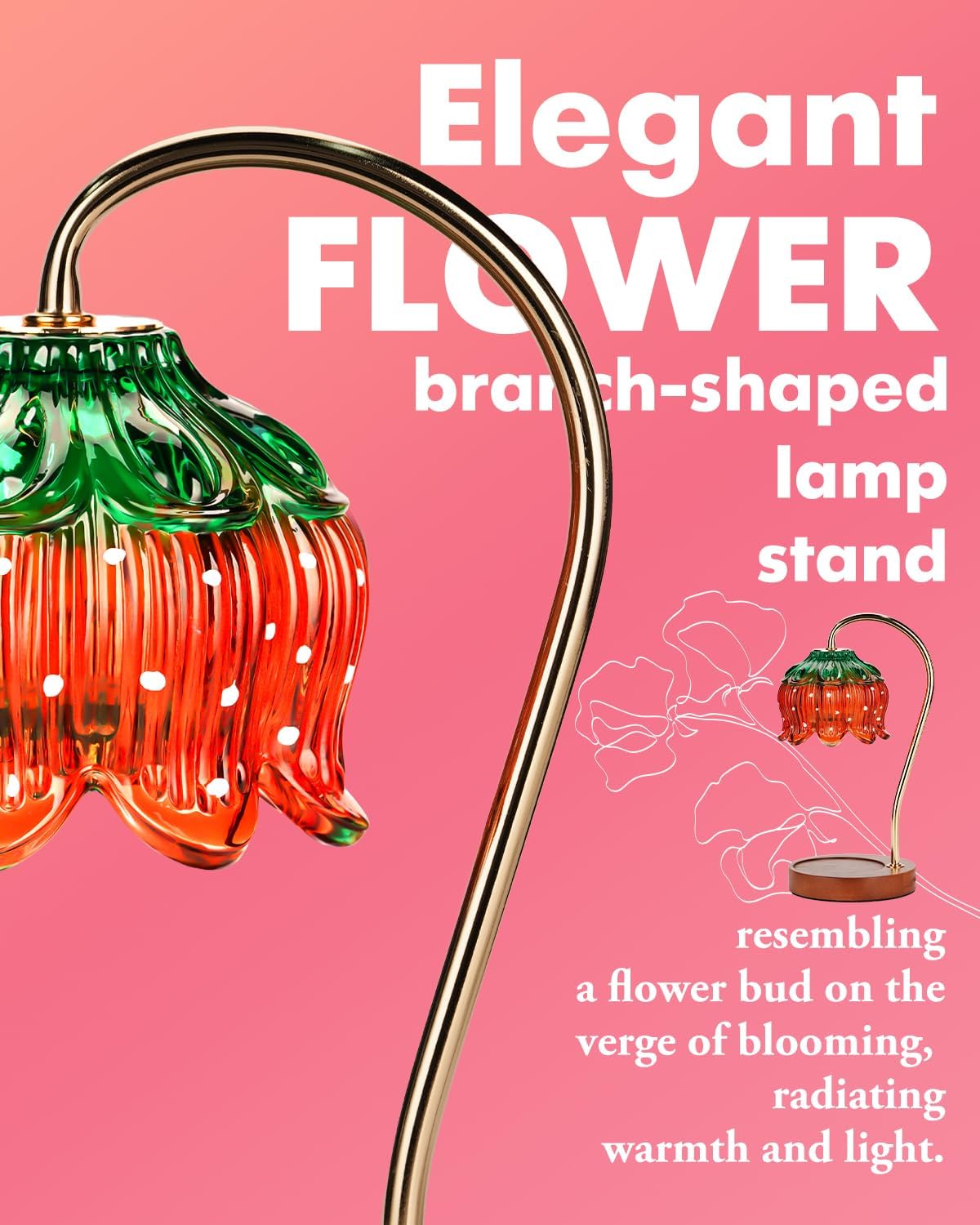 Funistree Strawberry Candle Warmer Lamp, Cute Candle Lamp with Timer & Dimmable, Mothers Day Birthday Gifts for Women Mom, House Warming Gift New Home, Wax Melt Warmer for Yankee Village Candles