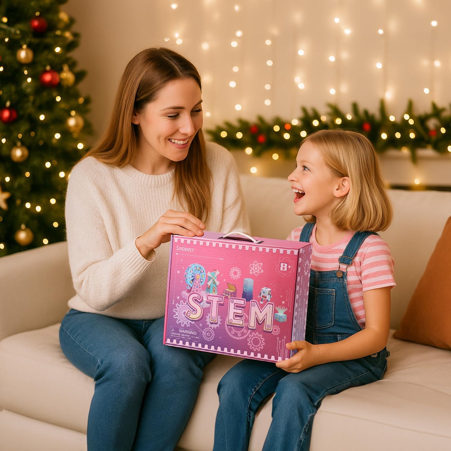 Sntieecr 6-in-1 Stem Kits for Kids Age 8-12, Girls Engineering Kit with 3D KT Board Puzzle, Educational Craft Building Toys for Girls, STEM Building Kits for Ideal Christmas, Birthday Gifts