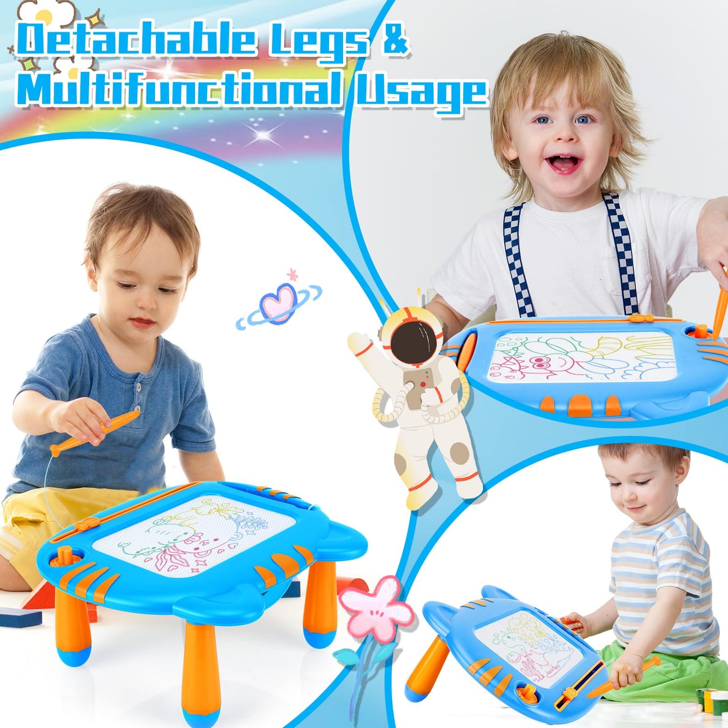 Magnetic Drawing Doodle Board for Toddler,Toddler Toys for 3 4 5 Year Old Boys Girls,Learning Educational Baby Kids Toys for Boys and Girls 3 Years and Up,Christmas Birthday Gifts