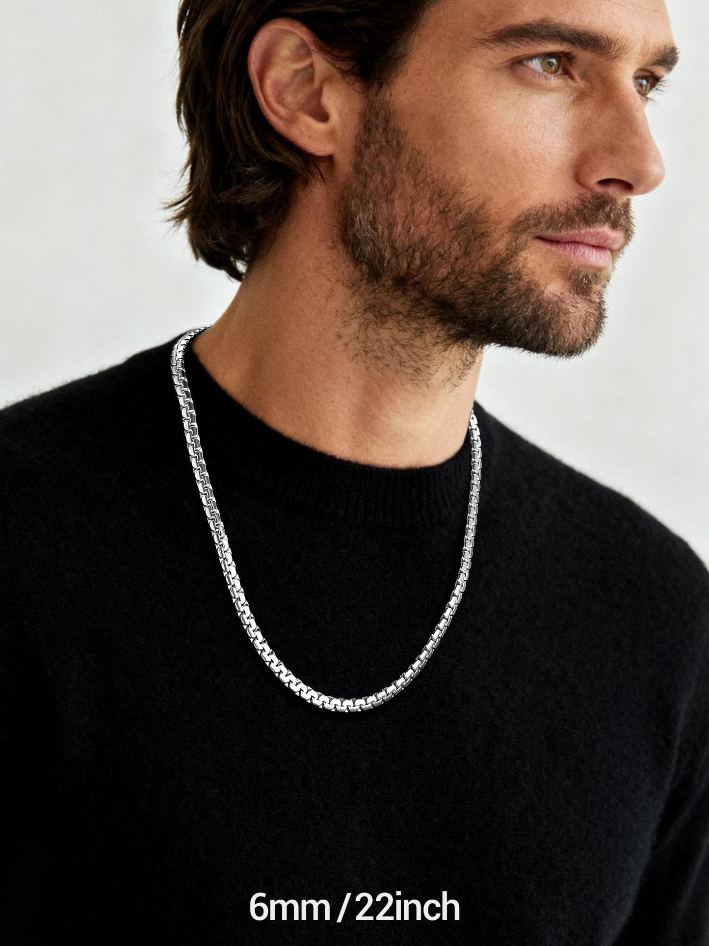 PROSTEEL Mens Chain Stainless Steel Necklace Chains 14inch Necklace Aesthetic Jewelry