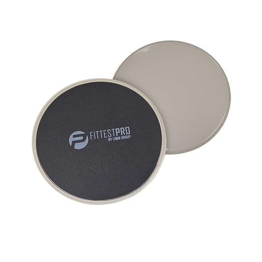 Limm Core Sliders Fitness - Exercise Sliders for Working Out, Stability, Ab, Legs & Full Body (Set of 2) - Bonus Carry Bag & Workout Ebook - Black Gym Gliding Disc Pads for Hardwood, Carpet & More