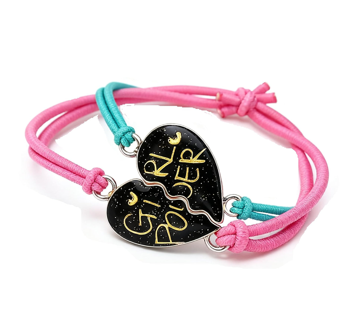 Dinosaur Frog Turtle Dragon Color Changing Mood Bracelet Set for Women Emotion Feeling Temperature Sensing Wrap Bracelet with Card Friendship Jewelry-Heart