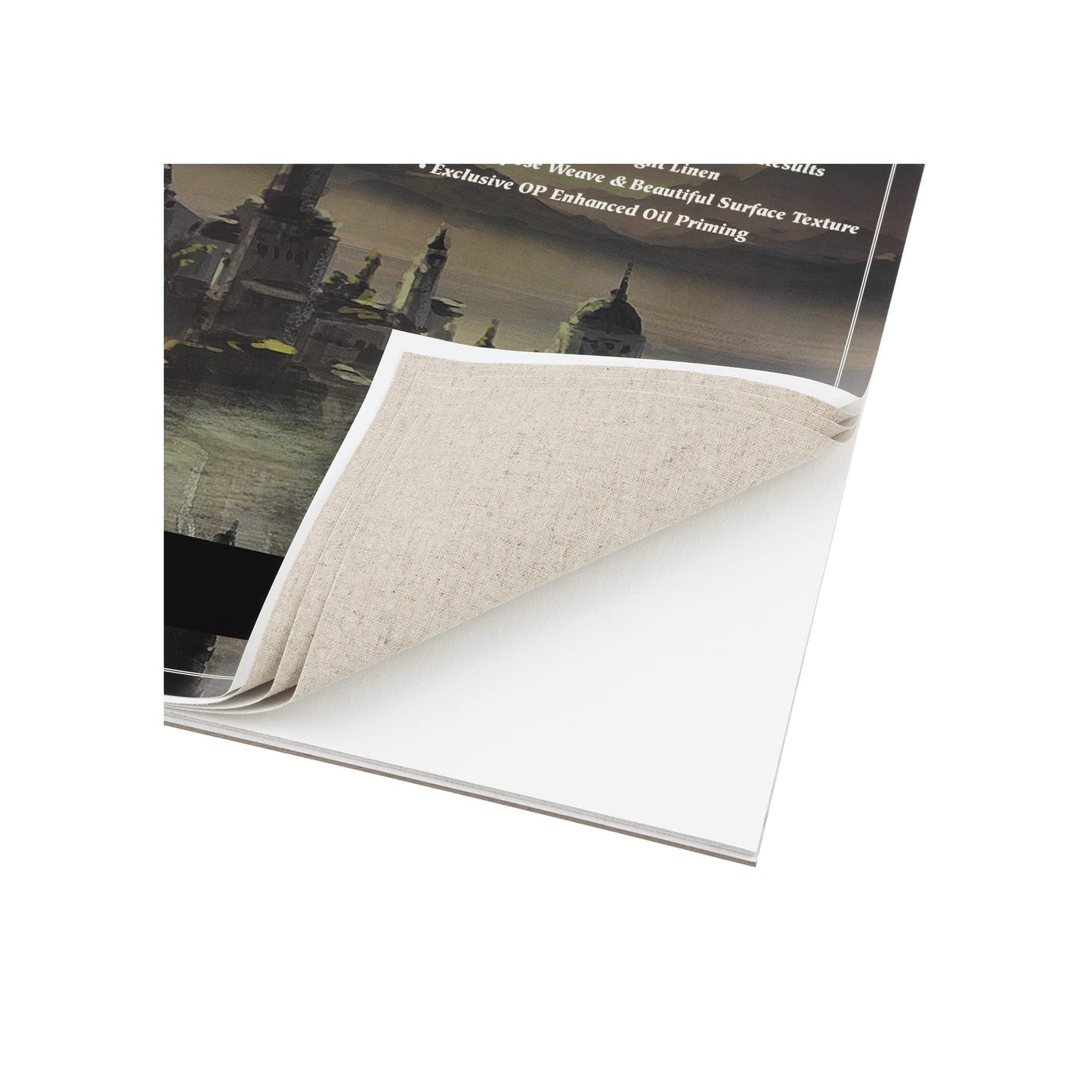 Centurion Deluxe Oil Primed Linen Pad 9"x12" 10 Sheets Per Pad –11 oz. No Bleed Pages, Lightweight, Easy to Travel Canvas Pad for Plein Air Painting