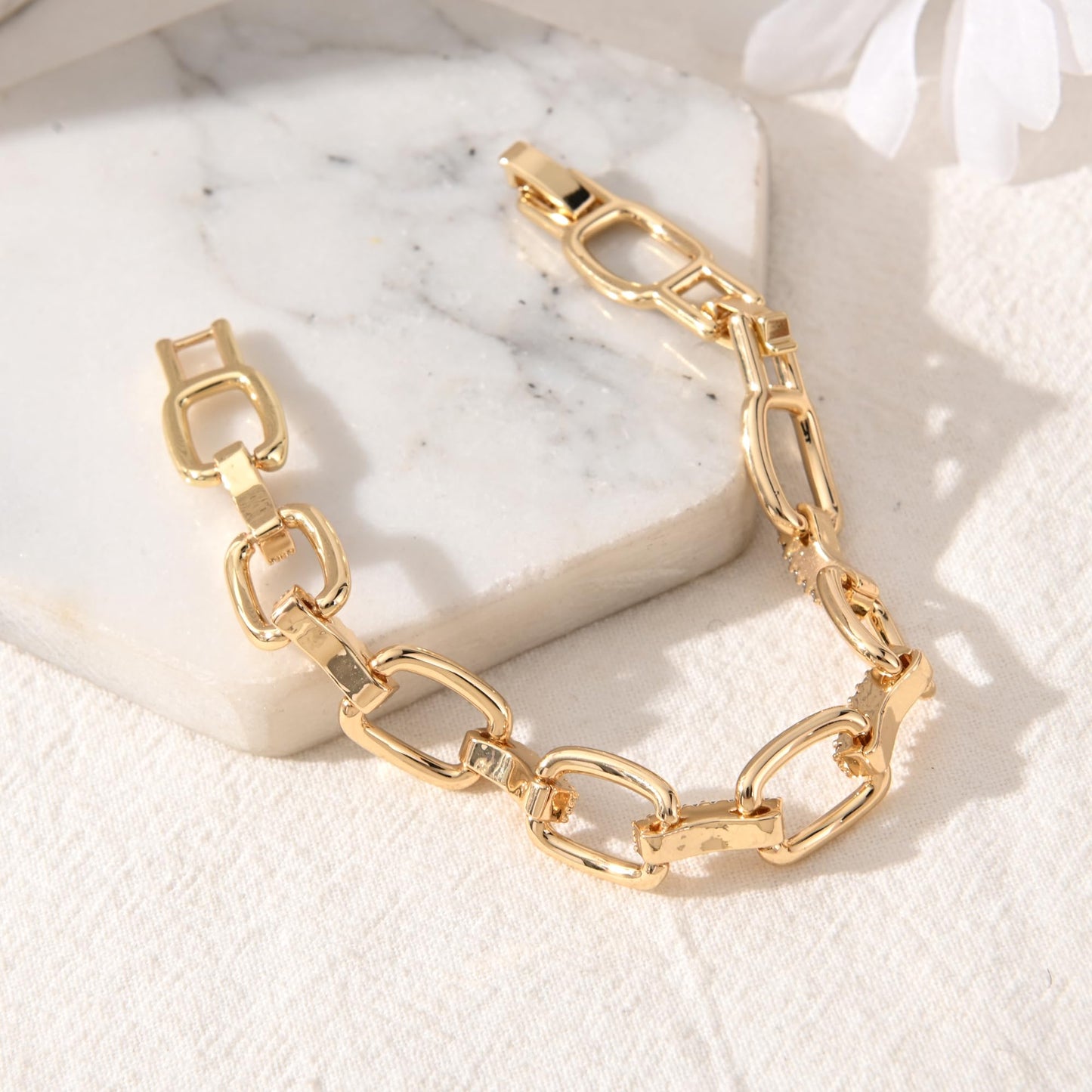 Ginyejly Gold Bracelets for Women 14K Gold Plated Cuff Bangles Non Tarnish Stackable Adjustable Trendy 2026 Jewelry valentines day gifts for Girls
