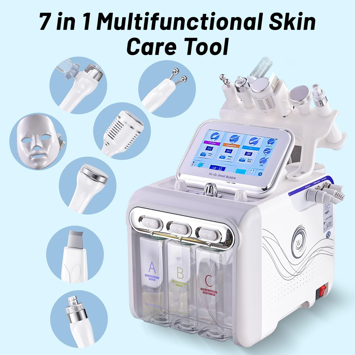 7 in 1 Hydrogen Oxygen Facial Beauty Skin Machine