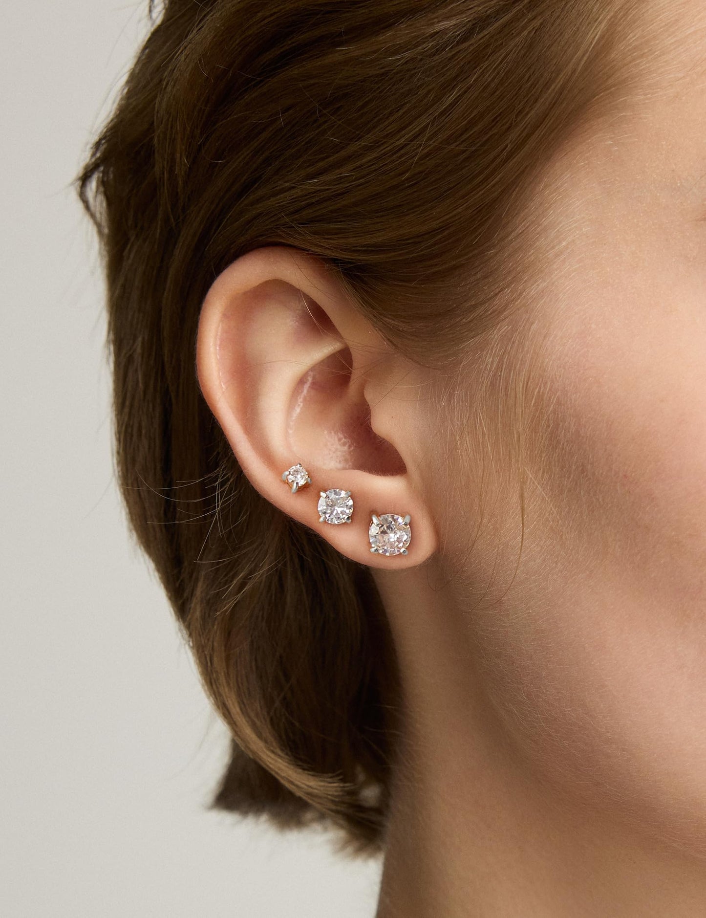 5 Pairs Earrings Sets Titanium Hypoallergenic Cubic zirconia Earrings for Women Helix Cartilage Tragus Women Jewelry