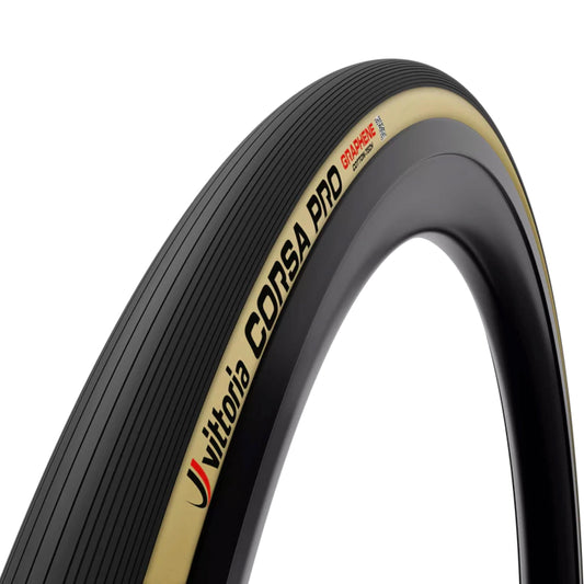 Vittoria Corsa Pro Tubeless-Ready Road Bike Tire – Graphene + Silica Compound, High-Performance Racing Tire (700x26c)