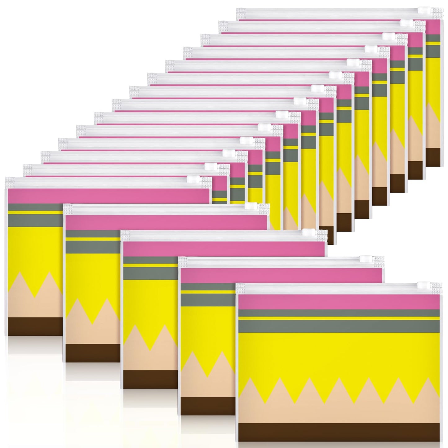 SilTriangle 60 Pcs Teacher Appreciation Gifts Bulk Teacher Survival Kit Waterproof Pencil Pouch Makeup Bags Small Cosmetic Toiletry Bag Thank You Gifts for Women Men Office Graduation Season Supplies