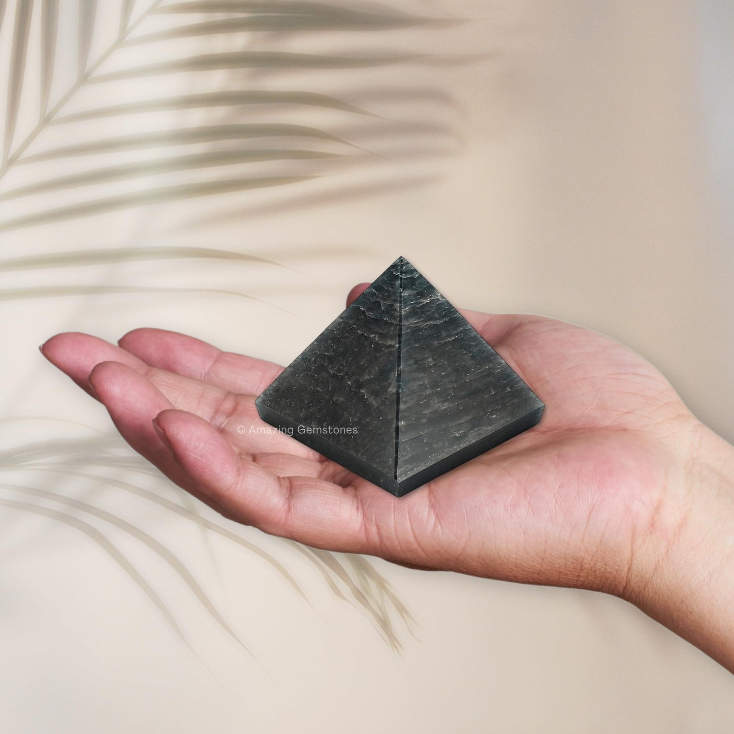 Amazing Gemstone Blue Aventurine Pyramid Crystal Healing Stones - 1.5" Great Pyramid Figurine of Natural Stone Pyramid for Meditation, Reiki, Chakra Balancing and Crystal Pyramids Grid
