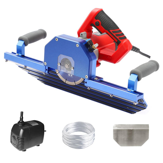 Electric 45 Degree Tile Chamfering Tool Professional Tile Bevel Cutter with 1400W High Strength Tile Chamfering Machine with 110V 4m Hose.Spraying System for Large Format Tile Ceramic Porcelain