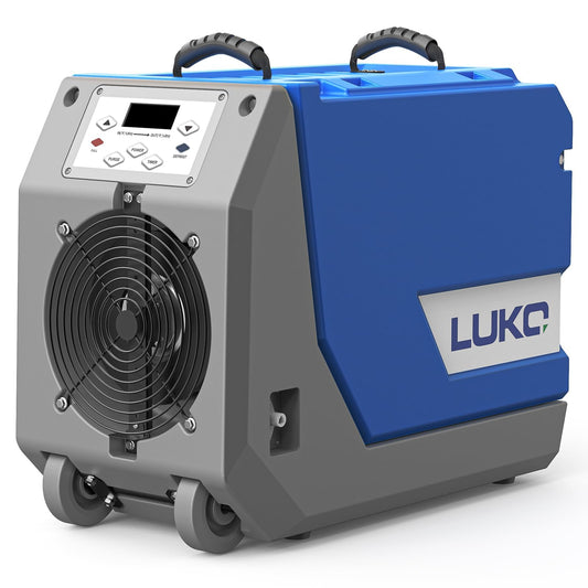 LUKO 180 PPD Commercial Dehumidifier with Pump, Crawl Space Dehumidifier with Continuous Drain Pump, Industrial Strength for Large Spaces, Basement, Post-Flood Drying, 5 Years Limited Warranty