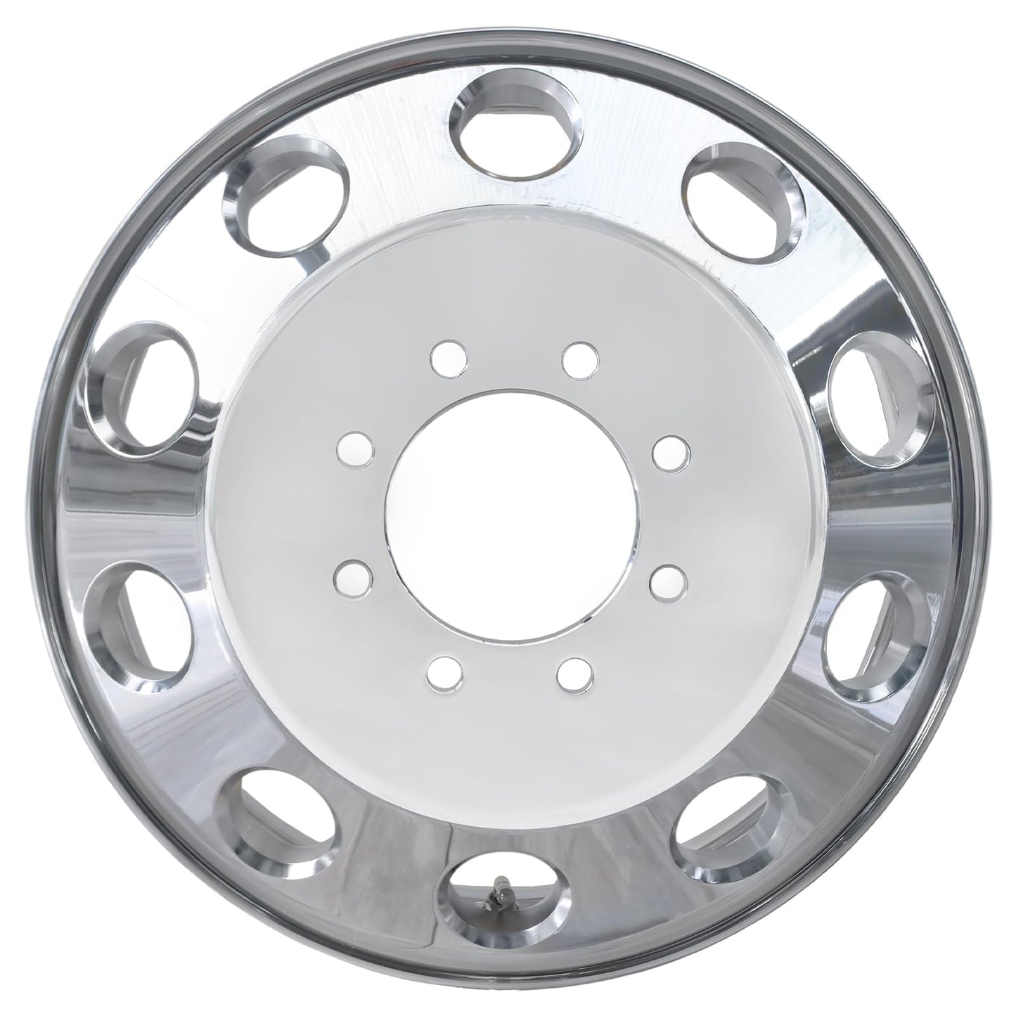 LUNEGUE New 17x6 Inch Aluminum Wheel Rims Fits for Dodge Ram 3500 Dually 2011 2012 2013 2014 2015 2016 2017 2018, Pick Up Dual Wheel Front Polished Rim