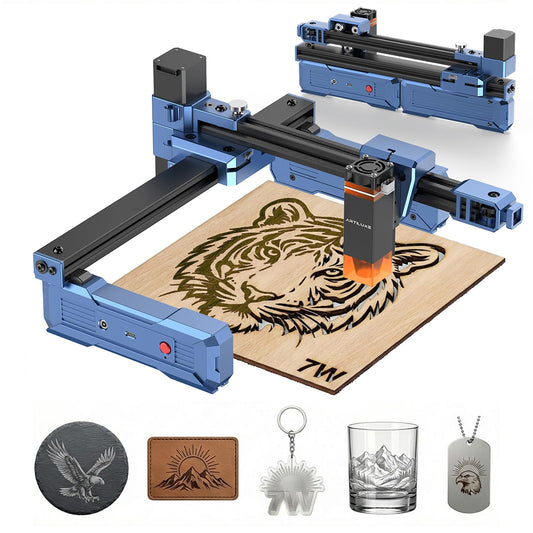 Artilume T1 Laser Engraver 7000mW, Foldable Design Laser Engraver and Cutter Machine, 0.01mm Precision, Large Working Area 200*150mm for Wood Leather Acrylic, Best for Beginners Small Business Class 1