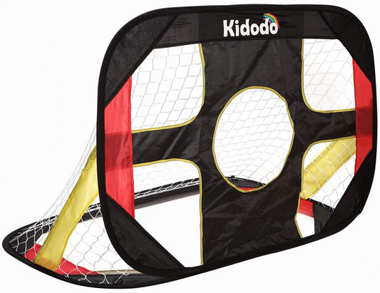 Kidodo Portable Soccer Goal Net Set - Pop Up Training Soccer Goals for Backyard - Indoor or Outdoor Versions - Easy Assembly - Great for Kids and Adults