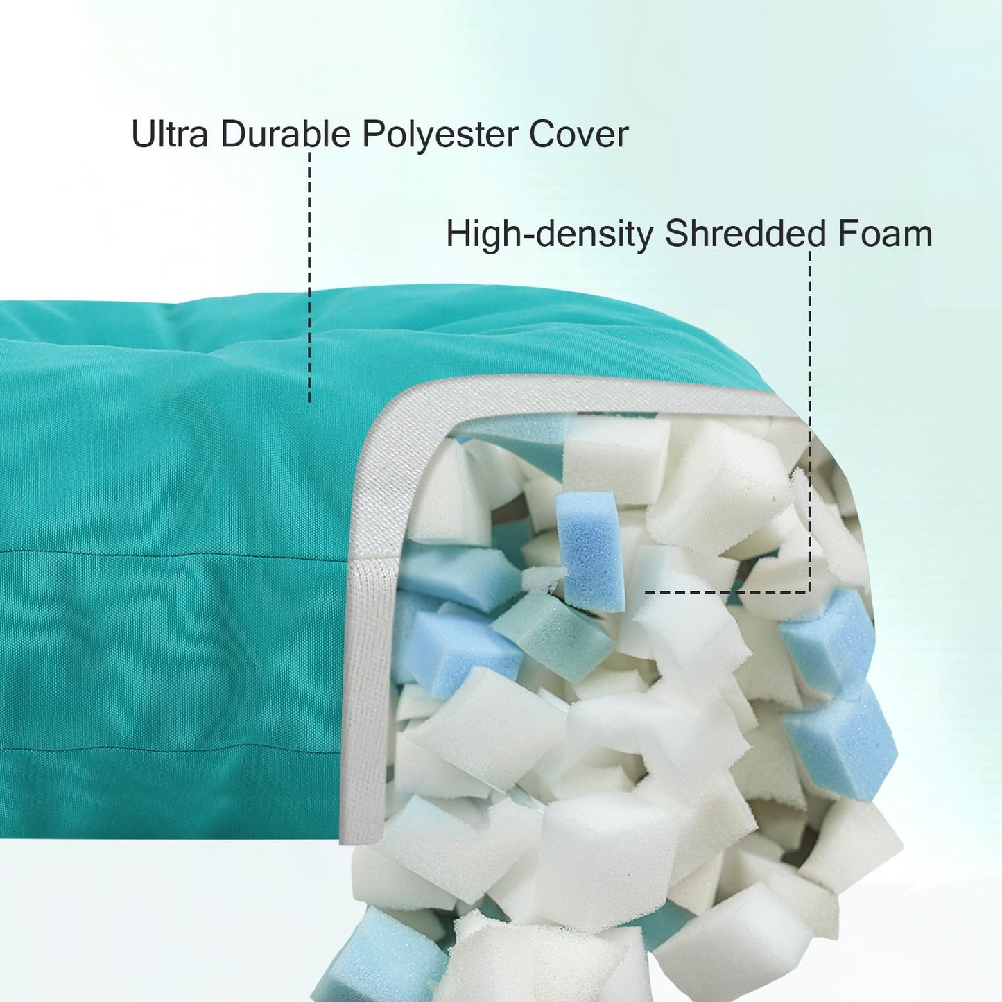 PRIMEPATIO Outdoor Bench Cushion Waterproof, Tufted Bench Seat Cushion 40 x 15 Inch, Patio Wicker Indoor Seat Pads for Outside Garden Patio Balcony, Blue