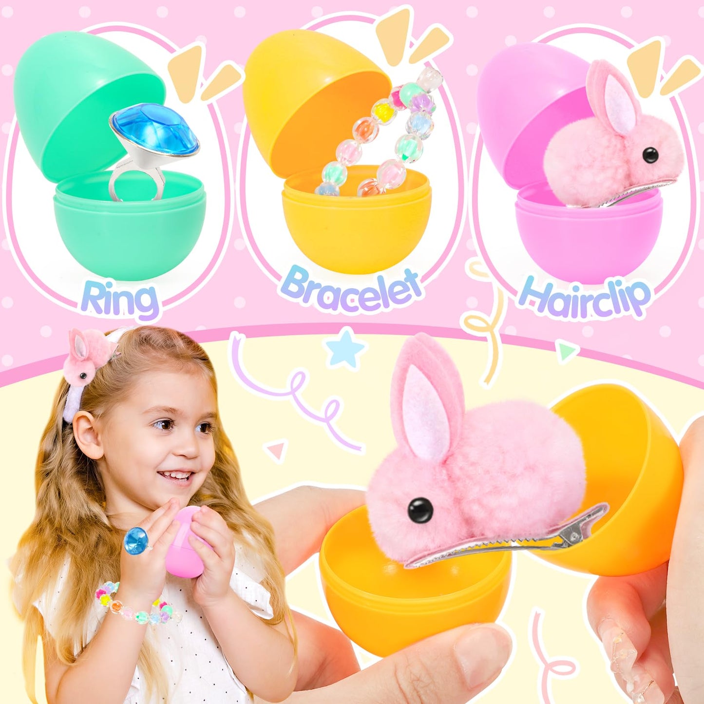 CatchCute Easter Hopping Plush Bunny Interactive Toys for Kids,Can Wagging Tail and Twitching Nose with Remote Control Leash,Easter Eggs and Decorations,Easter Christmas Birthday Gift for Toddlers