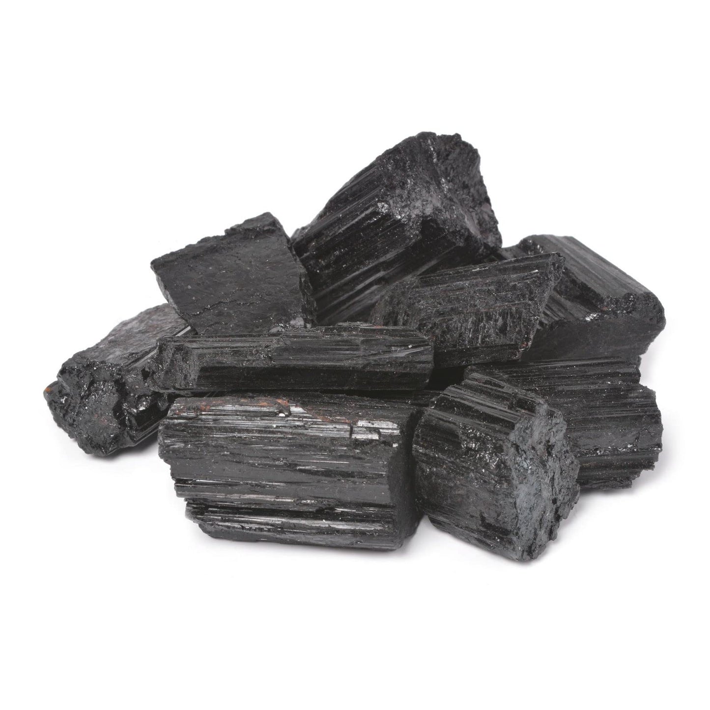 1/2LB Large Black Tourmaline Natural Crystal Healing Raw Stones Rock Collection